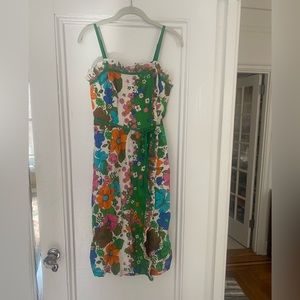 Faux wrap Zimmerman belted dress